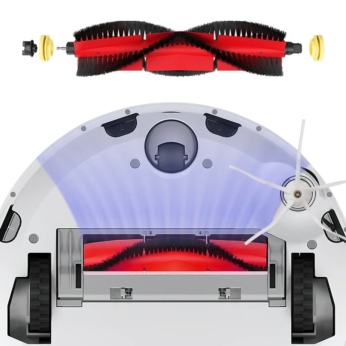 Spazzola laterale in gomma siliconica morbida filtro HEPA per Roborock S50 S51 S6 E2 E35 T4 T6 T7 T7PRO parti dell'aspirapolvere XIAOMI Vacuum 2