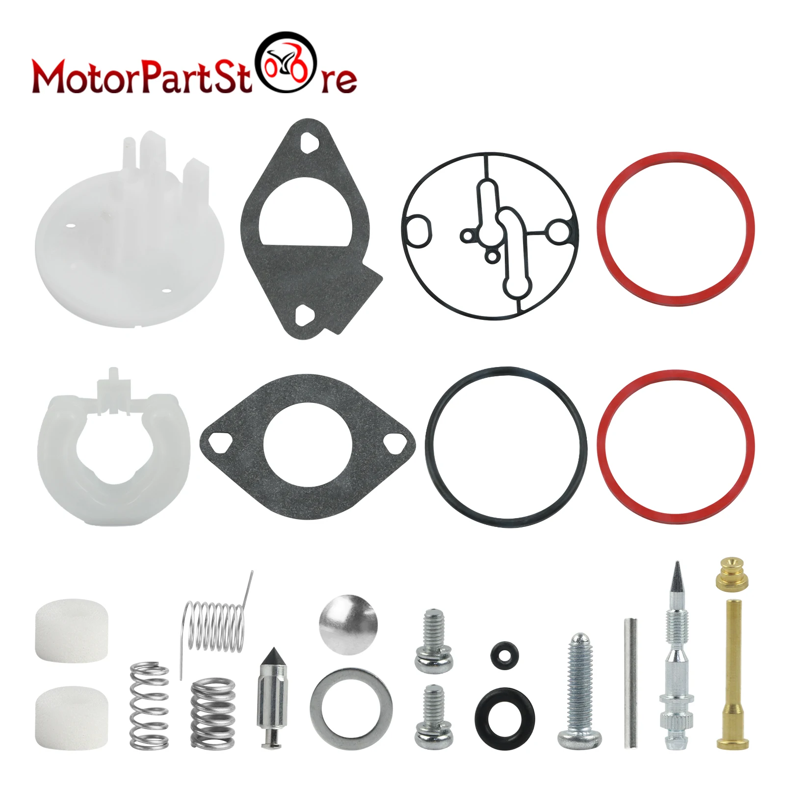 Carburetor Repair Kit Carb Rebuild for Briggs & Stratton Nikki Carbs Mower 11HP-19HP Engine 698787 790032 699900 699521 792369