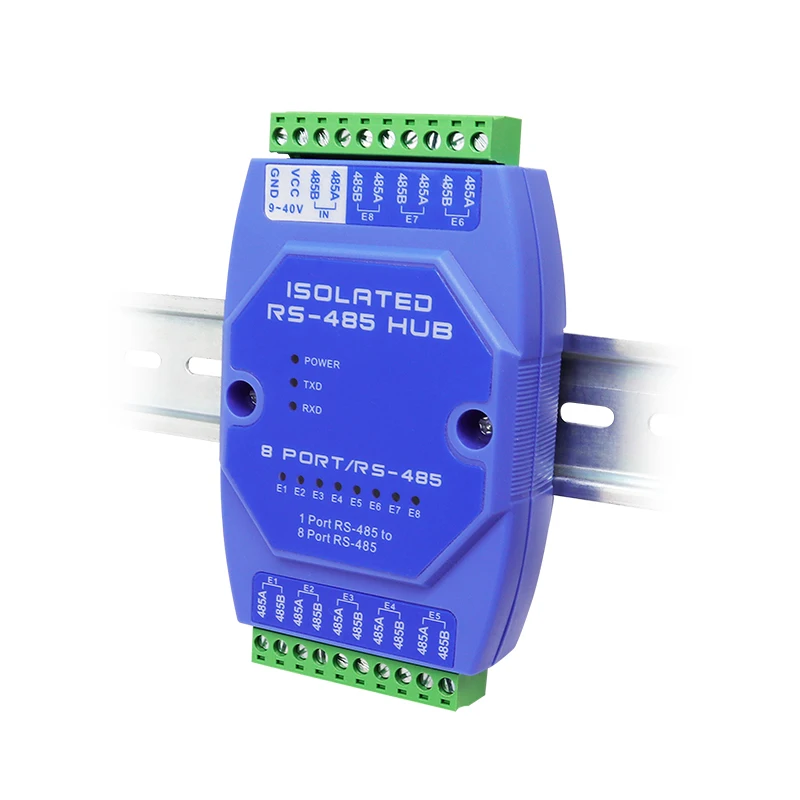 Imagem -03 - Hub Anti-interferência de Portas Rs485 Isolamento Fotoelétrico Rs485 Anti-surto