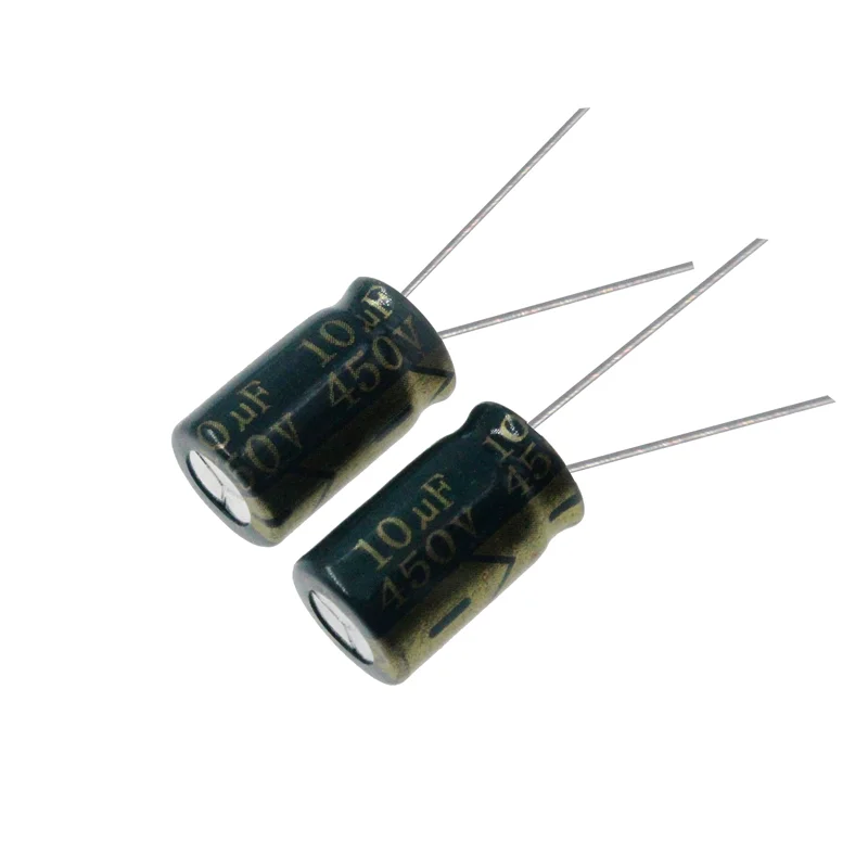 20PCS 10uF 450V 10MFD 450Volts 10*16mm Aluminum Electrolytic Capacitor Radial