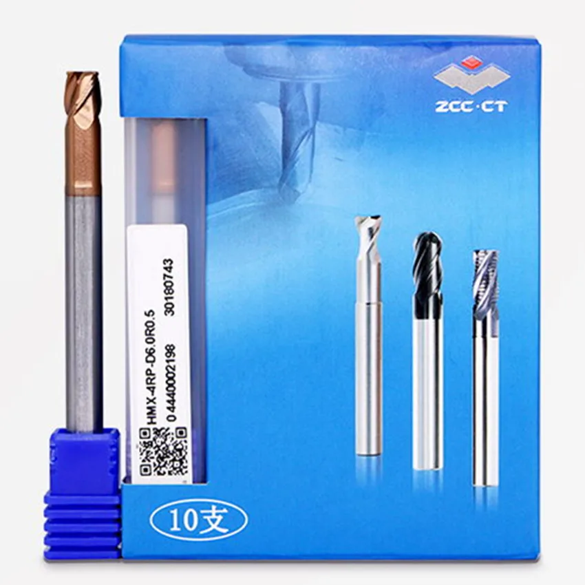 

ZCC.CT HMX-4RP-D6.0R0.5/HMX-4RP-D6.0R1.0/HMX-4RP-D8.0R0.5/HMX-4RP-D8.0R1.0 HMX-4R Four blade Arc end milling cutter 1pcs/box