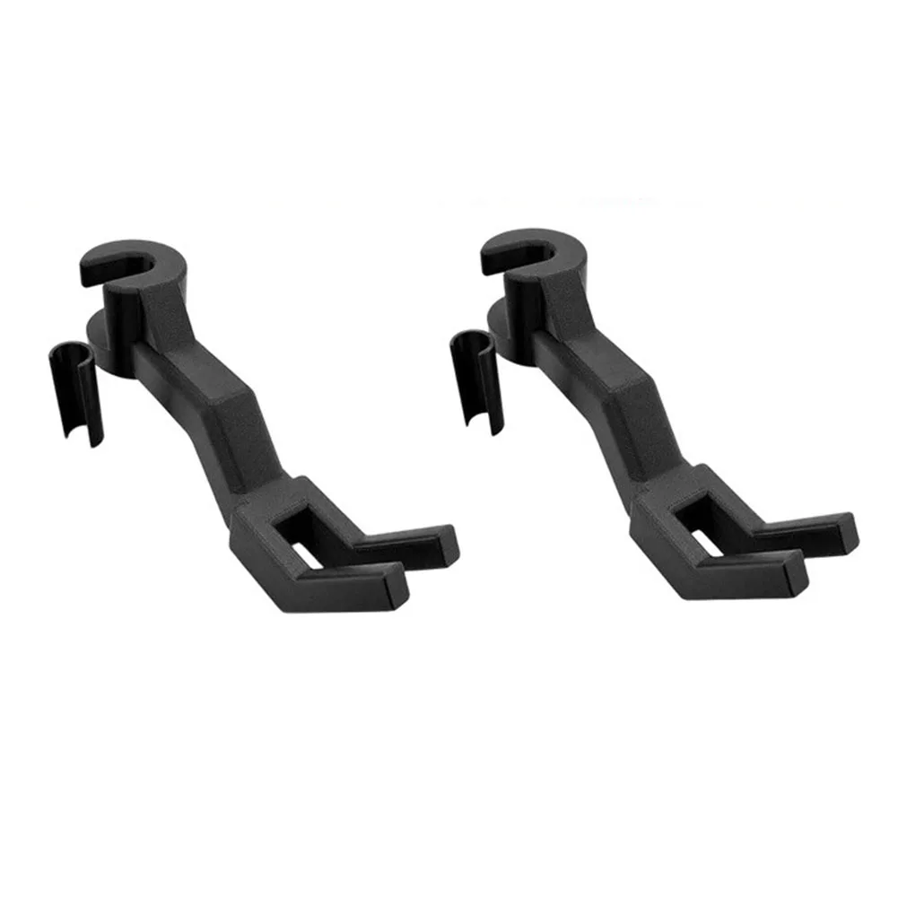 Safety Vest Hanger Truck Seat Headrest Hook For Hard Hat Storage Fits Standard 14 Mm Post With 12 Mm Adapter Black