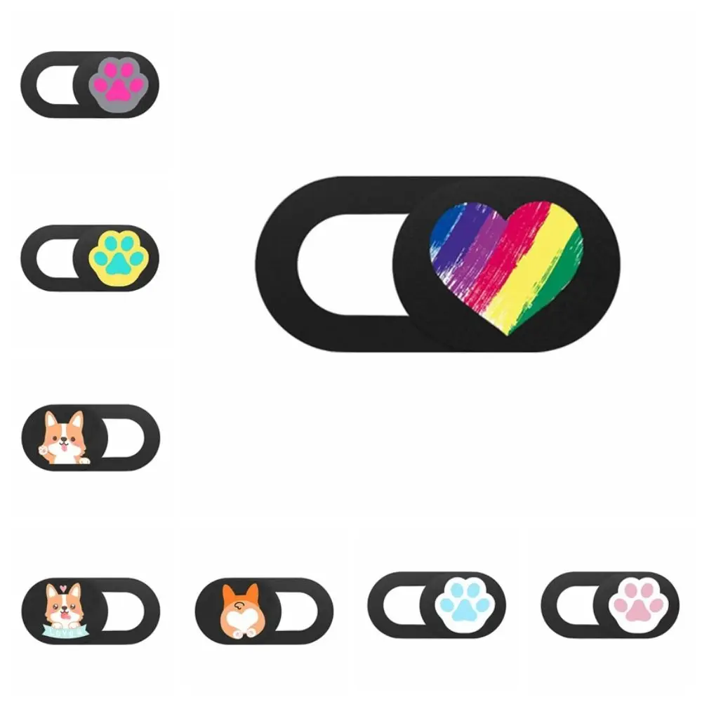 Occlusion Webcam Cover Cat Paw Anti-Peeping Antispy Lenses Privacy Sticker Protect Portable Laptop Camera Cover PC Tablet