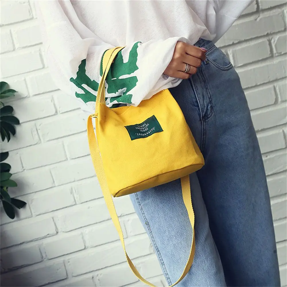 Fashion College Style Letter Canvas Bag Large Capacity Letter Shoulder Bag Travel Canvas Crossbody Bag Shopping Tote Handbags