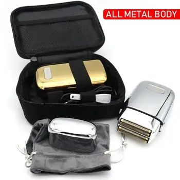 Kemei TX1 Celokovový elektrický holicí strojek pro muže, vlasy, vousy, dvojitě fóliovaný elektrický holicí strojek na plešatost 8 nejlepší prodej Kemei TX1 - №5