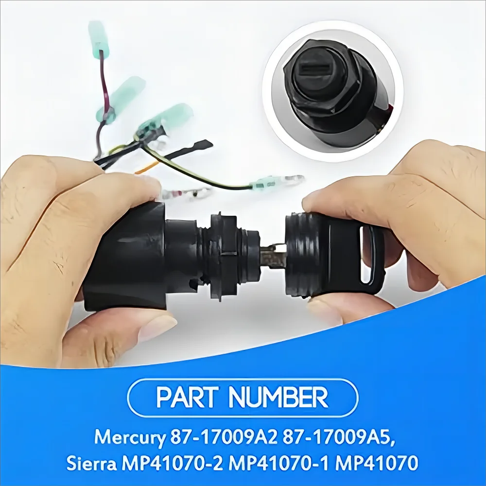 Outboard Motor Ignition Switch Lock Set  For Mercury Mariner Control Box 40 45 50 60 90 115 150 225hp 87-17009A5 Outboard Sierra