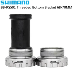 SHIMANO BB-RS501 Bottom Bracket Road Bike Threaded HOLLOWTECH 68/70 mm Shell Width RS501 Bottom Bicycle Parts