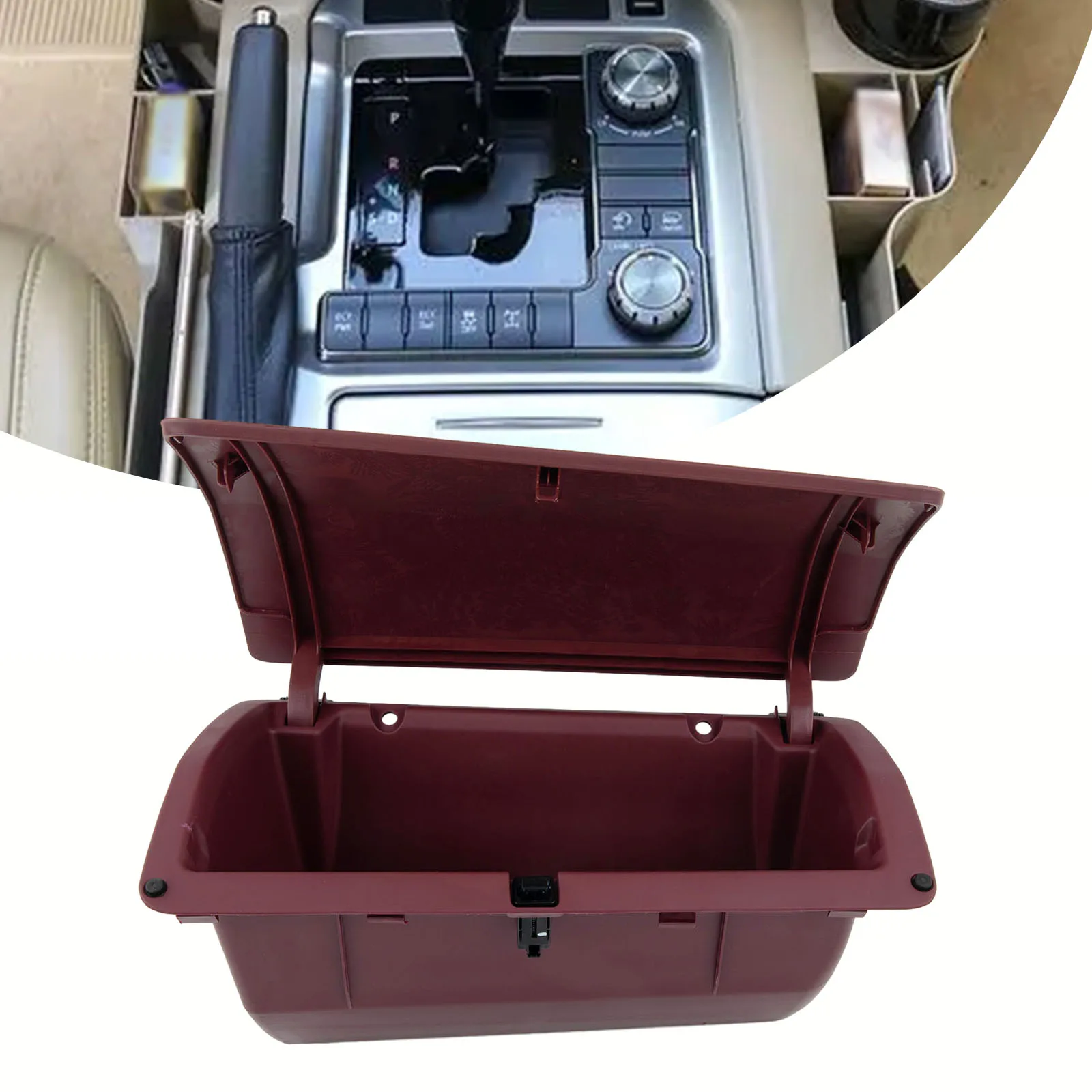 

Red Plastic Dashboard Interior Storage Box For Toyota Vigo 2002 2014 55441 0K010 55042 0K020 Auto Acesssories Tools