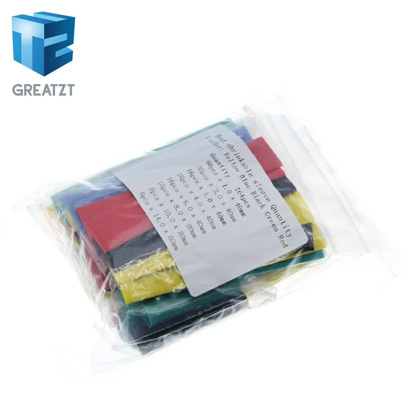 164pcs/Set Heat shrink tube kit Insulation Sleeving termoretractil Polyolefin Shrinking Assorted Heat Shrink Tubing Wire Cable