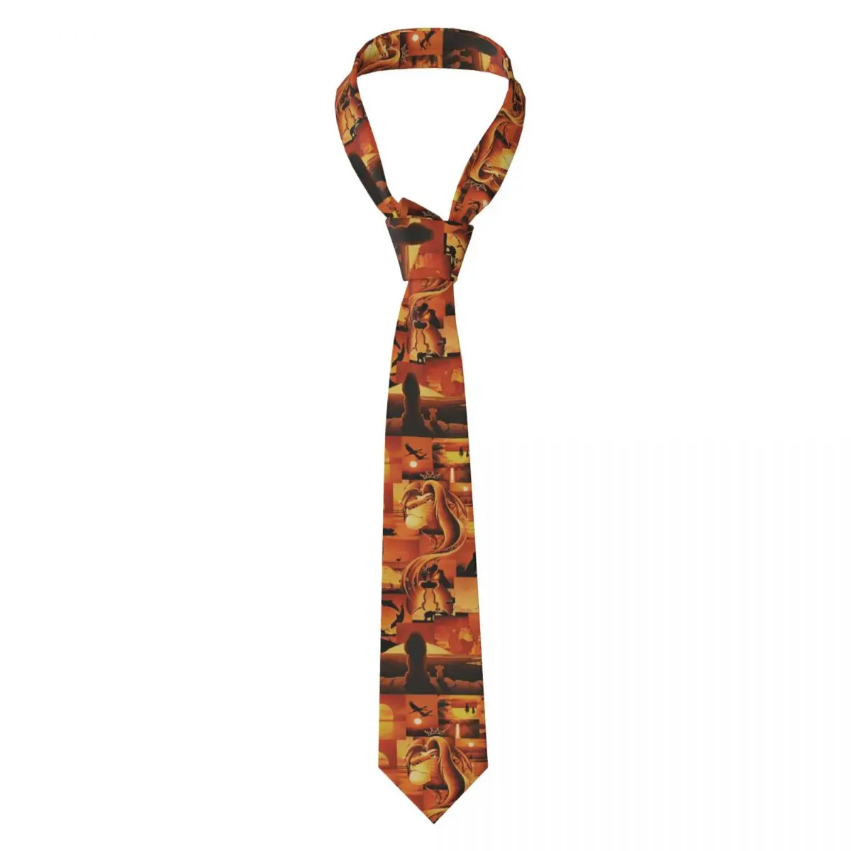 Custom Mens The Lion King Cartoon Movie Neck Ties Fashion Tie For Banquet