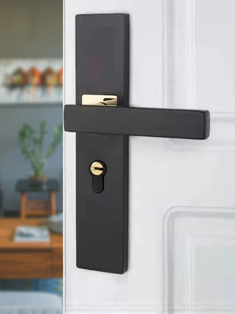 قفل باب كتم الصوت، قفل باب ميكانيكي مضاد للسرقة، مقبض مقسم، قفل مقبض الباب مع مفاتيح، مدخل أمان للباب الخشبي الداخلي