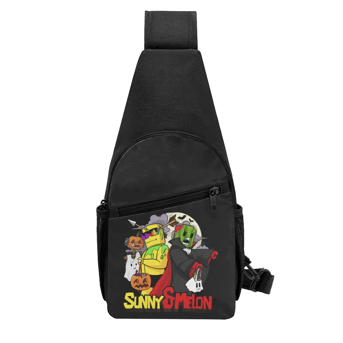 Sunny And Melon Chest Bag Men Sling Crossbody Backpack Chest Bag Traveling Hiking Daypack Shoulder Bag