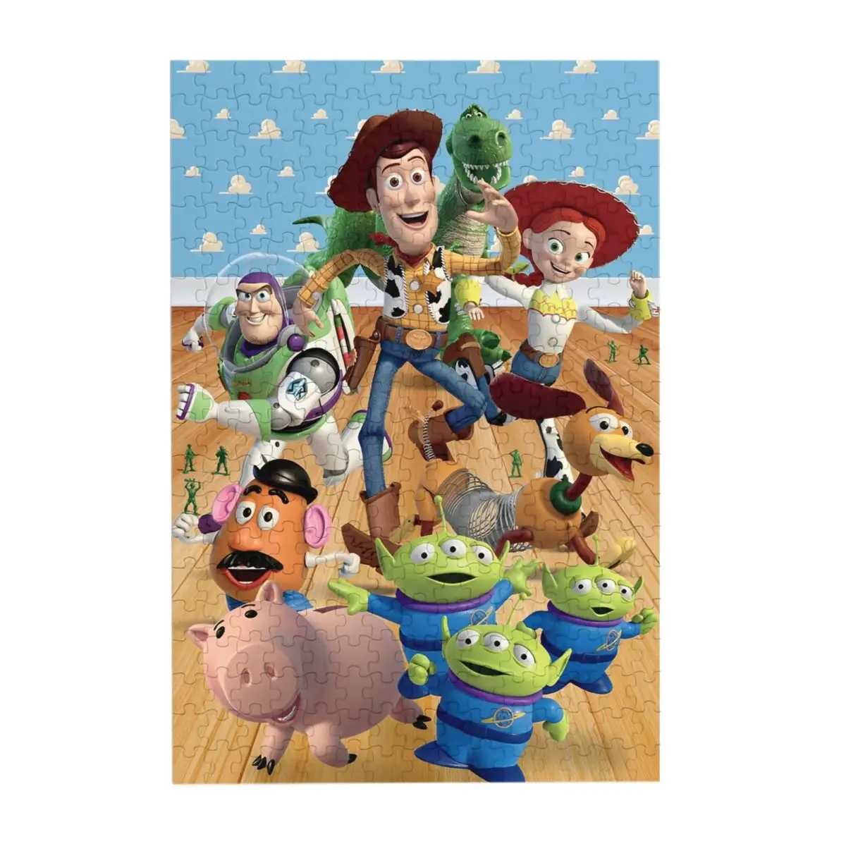 Toy Story Cartoon Jigsaw Puzzle for Kids 300-Piece Wooden Puzzles Pieces Fun Learning Gift for Chidlren