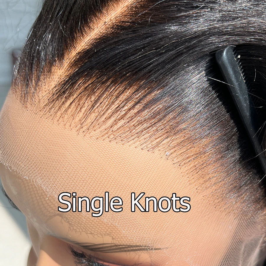 Beybey Single Knots Brazilian Hair 2x6 Deep Parting HD Invisible Lace Closure Only Melt Skins Pre plucked 2x6 HD Lace Closure