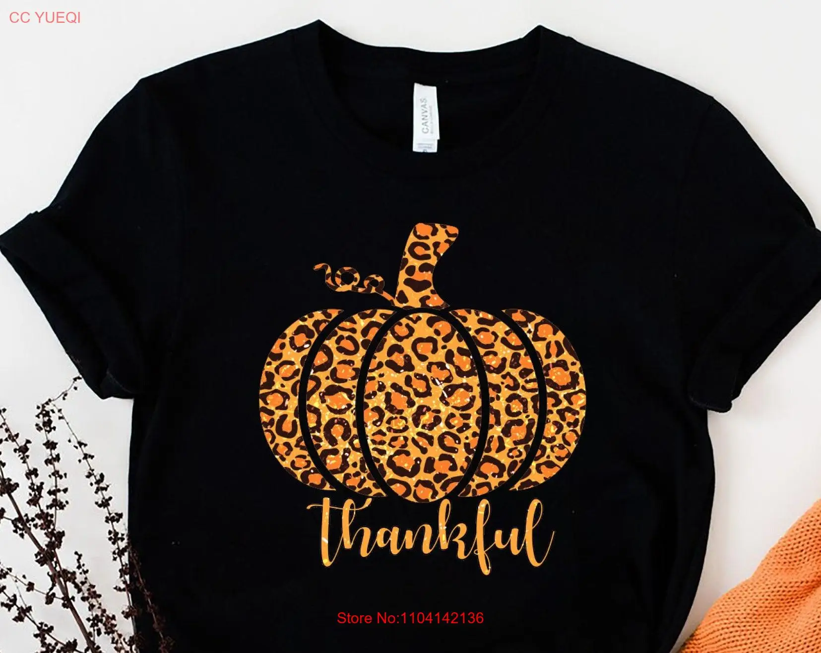 

Футболка «Спасибо» с тыквой, специя на День Благодарения, осень, осень, нашивка для учителя, длинные или короткие рукава