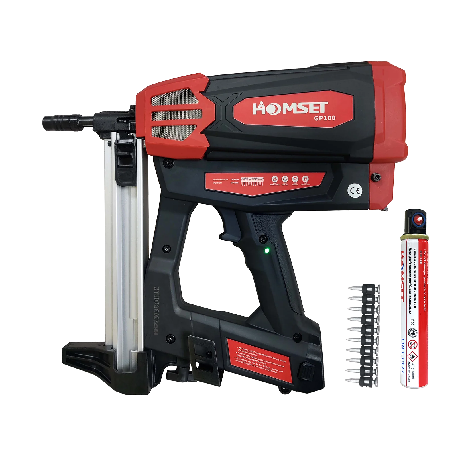 

F50 OEM Strong Concrete Gas Nailer Homset GP100 Nail Gun