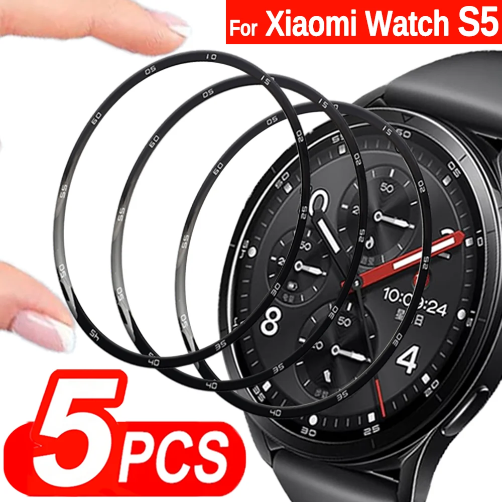 

5-1 шт. гибкая композитная пленка из ПММА для Xiaomi Watch S5, защитная пленка для экрана, 3D, полное покрытие, защита от царапин, не стекло