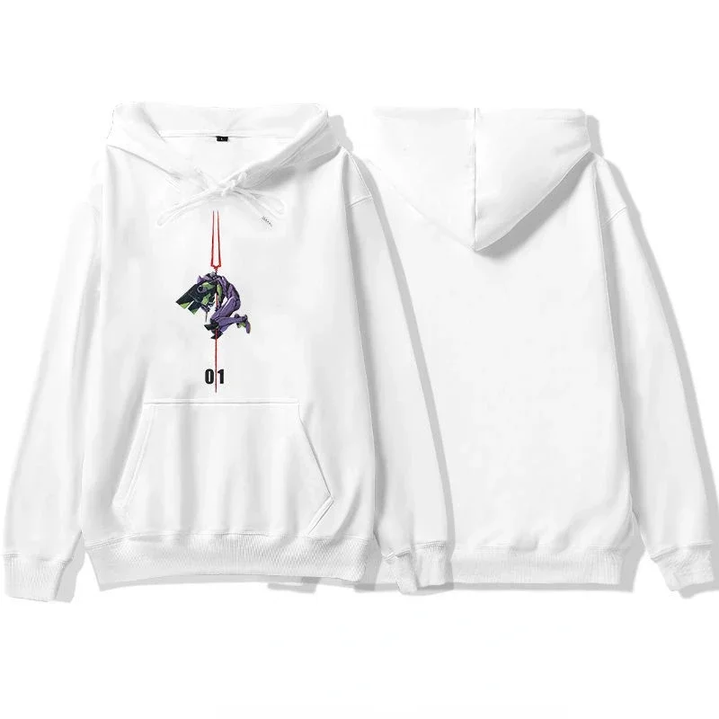 Neon Genesis Evangelion Japanse Nieuwe Stijl Gepersonaliseerde Geprint Trui Met Capuchon Voor Mannen En Vrouwen Met Anime Foto \'S