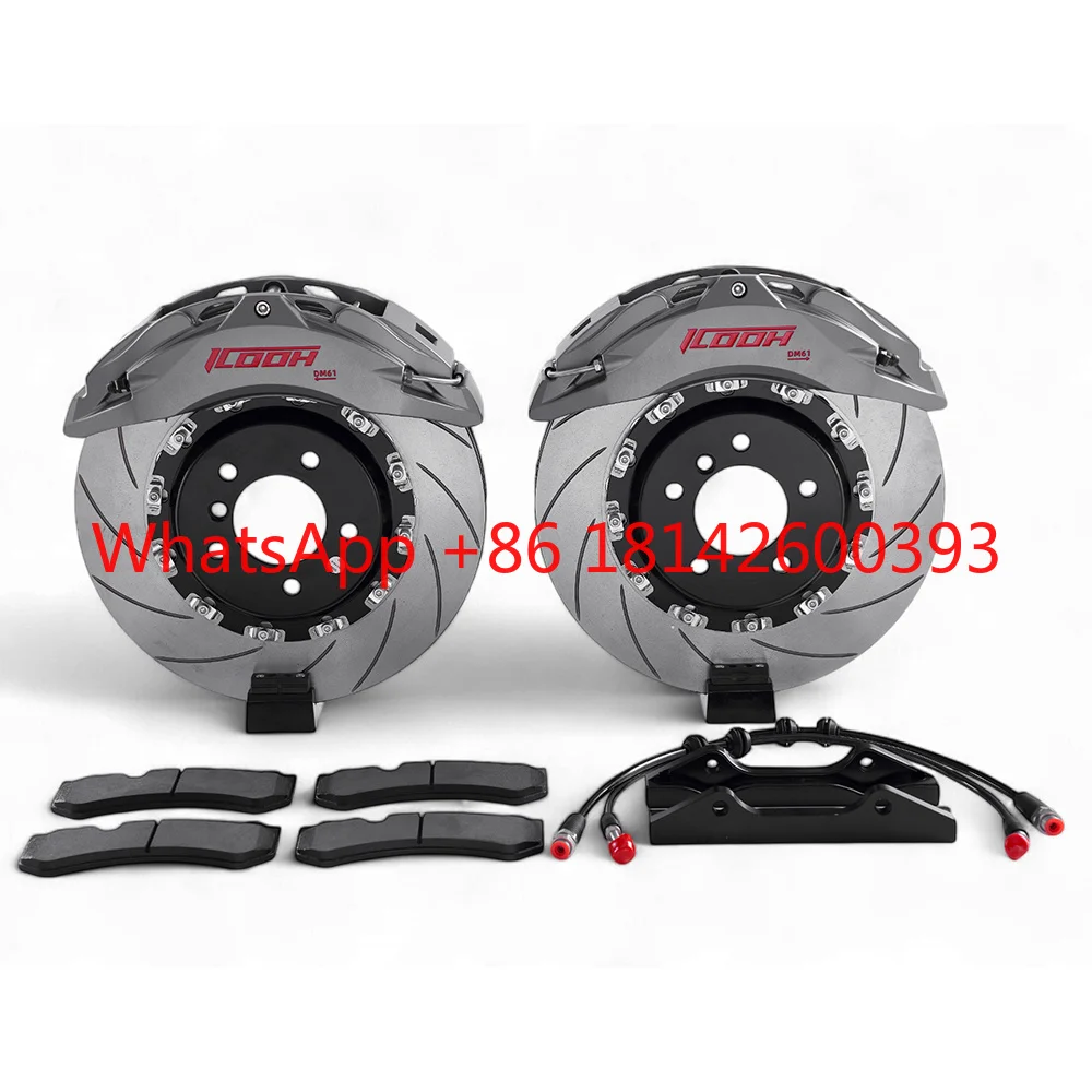4 Pistons Universal High-Performance Big Brake Caliper Kit Tuning Brake System for Multiple Modified Vehicle Models