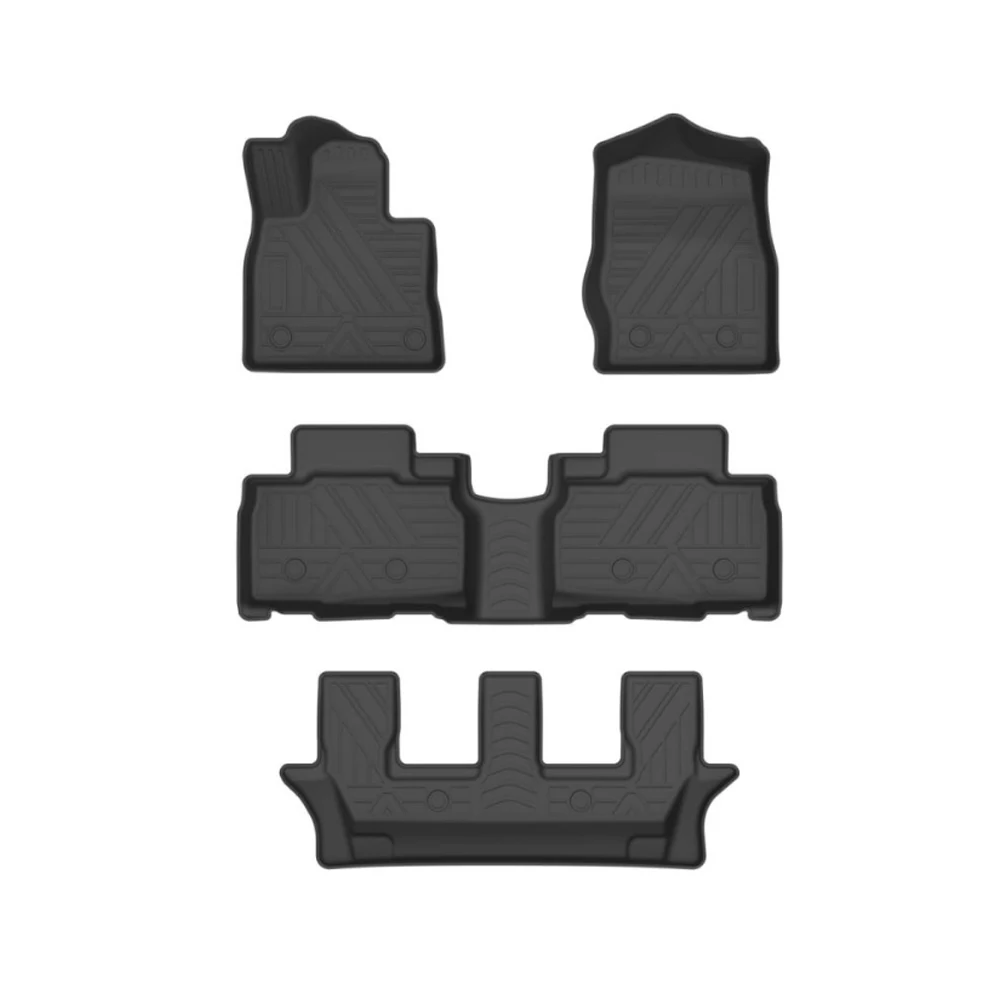

For Ford EXPLORER 2022 Auto Car Floor Mats All-Weather TPE Foot Mats Odorless Pad LHD Waterproof Tray Mat Interior Accessories