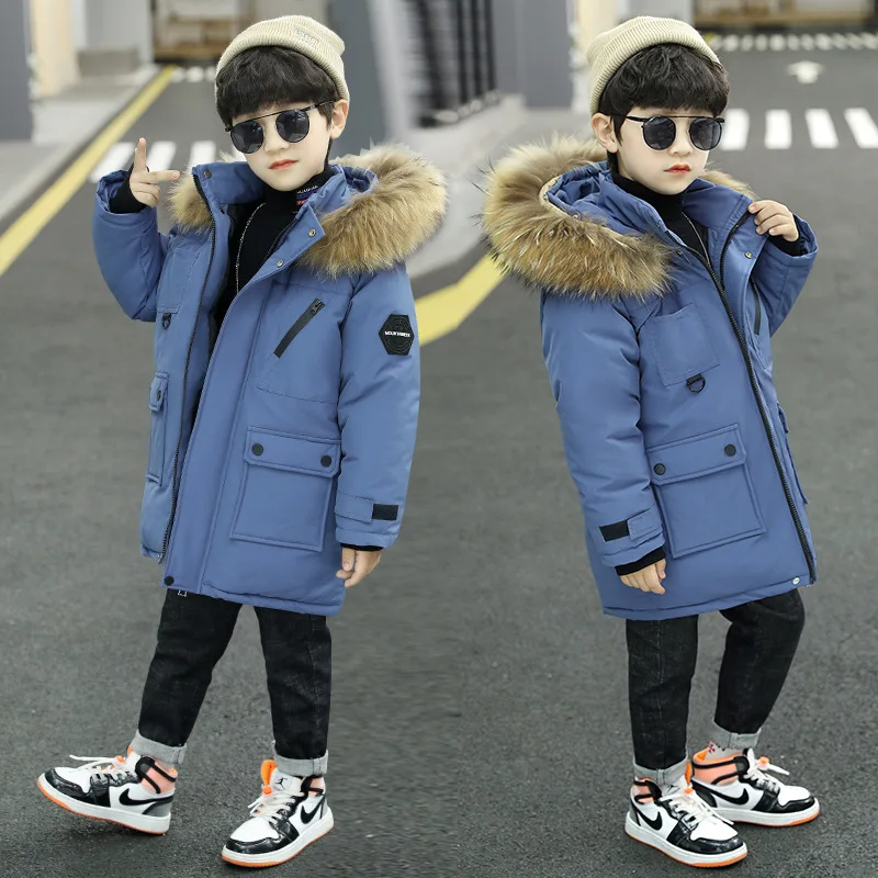 Children Winter Down Jacket Girl toddler boy clothes Thick Warm Hooded Coat Kids Parka spring Teen clothing Outerwear snowsuit