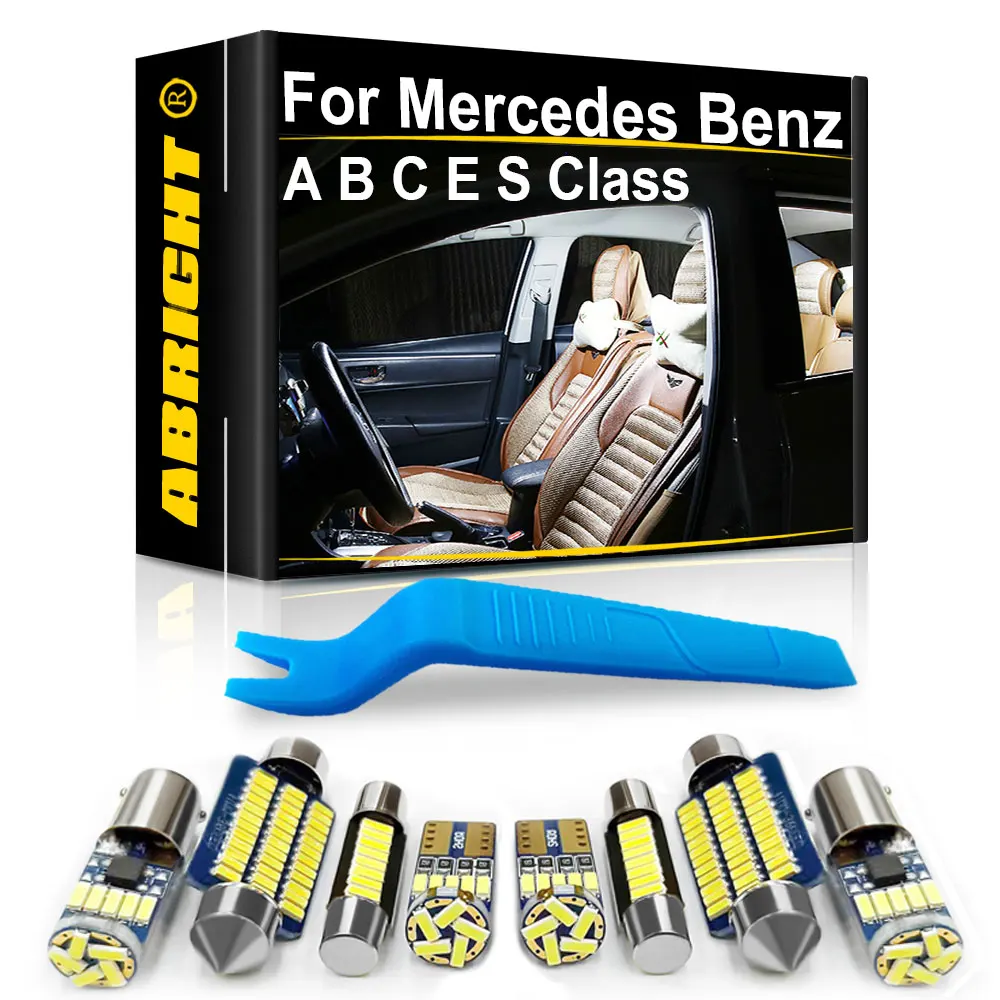ABRIGHT For Mercedes Benz W168 W169 W176 W202 S203 W204 CL203 W124 W210 W212 C207 A207 W220 W221 Canbus Car LED Interior Light