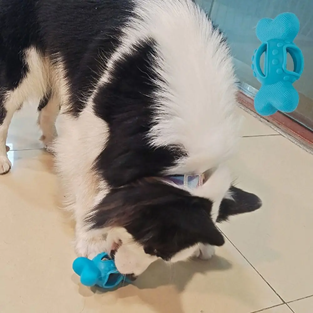 

Portable Bite-resistant Pet Chew Toy Interactive TPR Pet Leaking Food Toy Wear-resistant Pet Training Toy Cat
