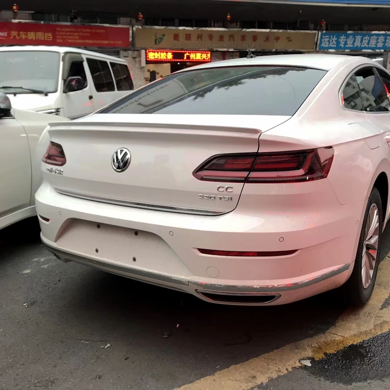 For Volkswagen New Arteon CC Spoiler  High Quality ABS Material Car Rear Wing Primer Color Spoiler 2019+