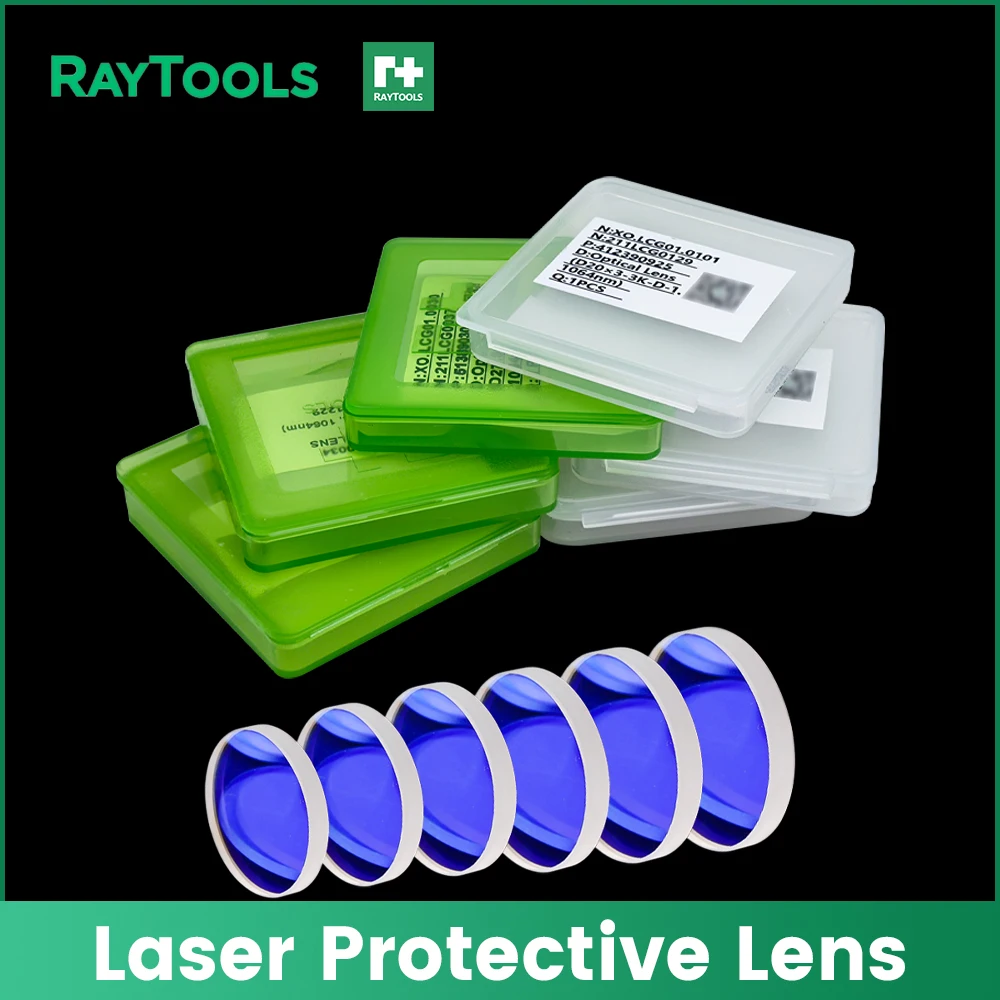 

10Pcs Original Raytools Laser Lens Optical Protective Windows 24.9x1.5 37x7 211LCG0037 211LCG0020 Raytools Protective Lens