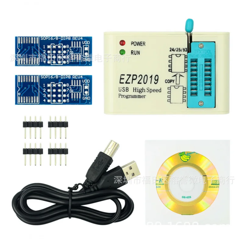 EZP2019+ FLASHProgrammer SPI de alta velocidade 24/25/93 bios 25T80Burn Replica offline
