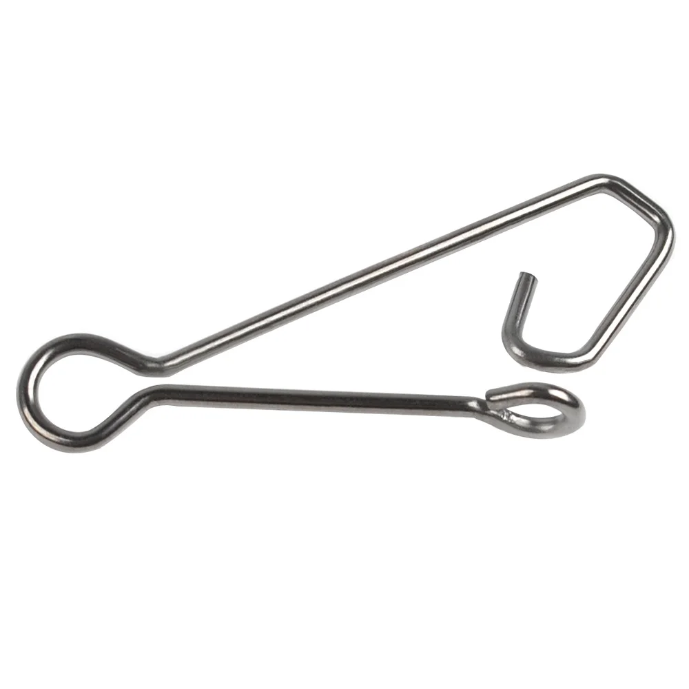 Clip rápido de anzuelo acero inoxidable para señuelos Crankbait