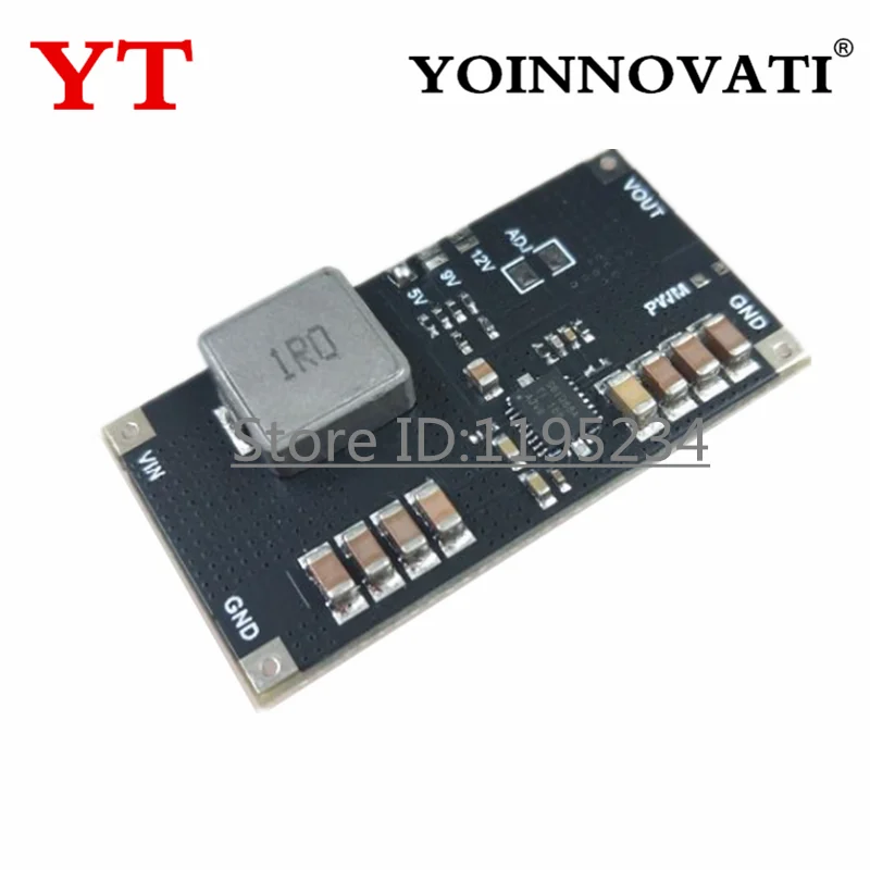 1pcs TPS61088 DC High Power Lithium Battery Step Up Boost Board Power Supply Module 5V 9V 12V 10A 1MHz Switch Frequency PCB