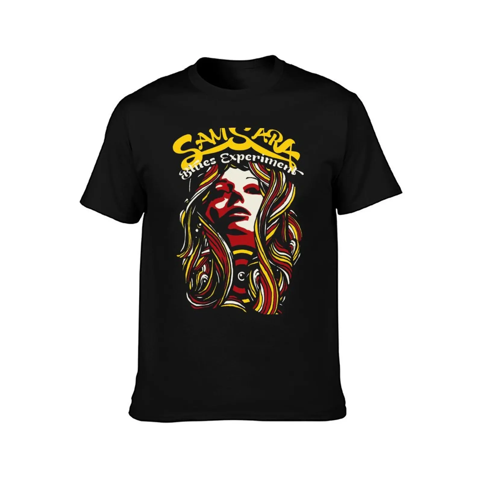 Samsara Blues Experiment Poster T-Shirt Summer Casual Cotton Tee Oversized Streetwear Tops Vintage Graphic Print 100% Cotton