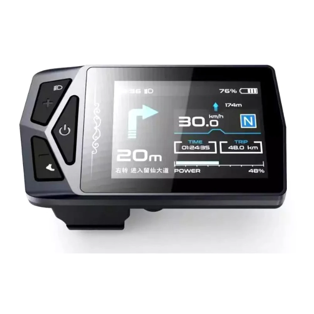 

E-Bike 02U Display Colour Screen Indicator for Bafang BBS 01 02 HD G510 G330 Mid Drive Motor E-Bike Bluetooth Navigation