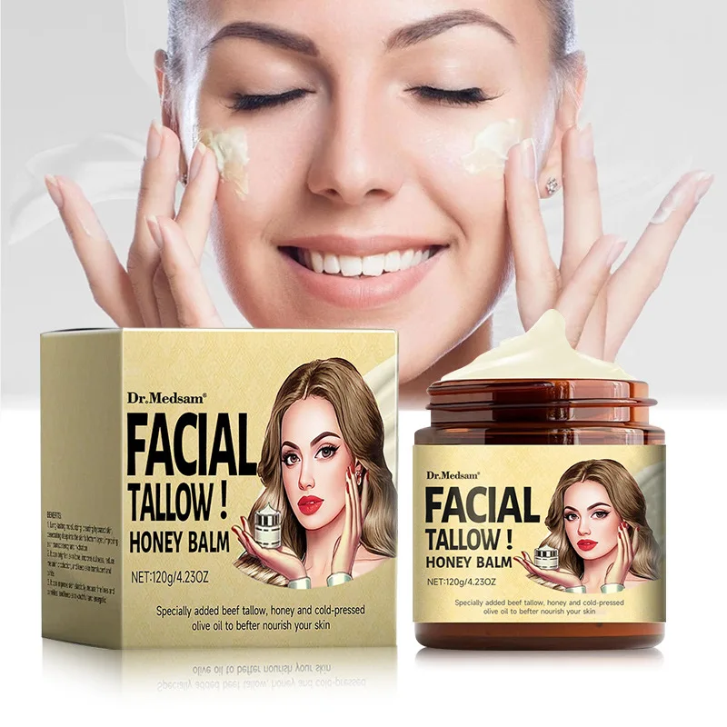

Facial tallow Hone balm Anti-Aging Fading Fine Stripes Moisturizing Hydrating Allergy Relief Butter Honey Cream Skincare