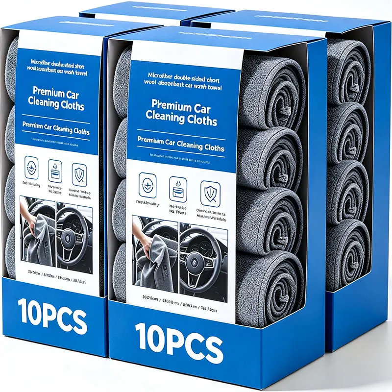10/1pcs Microfiber Car Wash Towels Thickened High Water Absorption Auto Cleaning Cloths Towel Household Washing Drying Cloth Rag