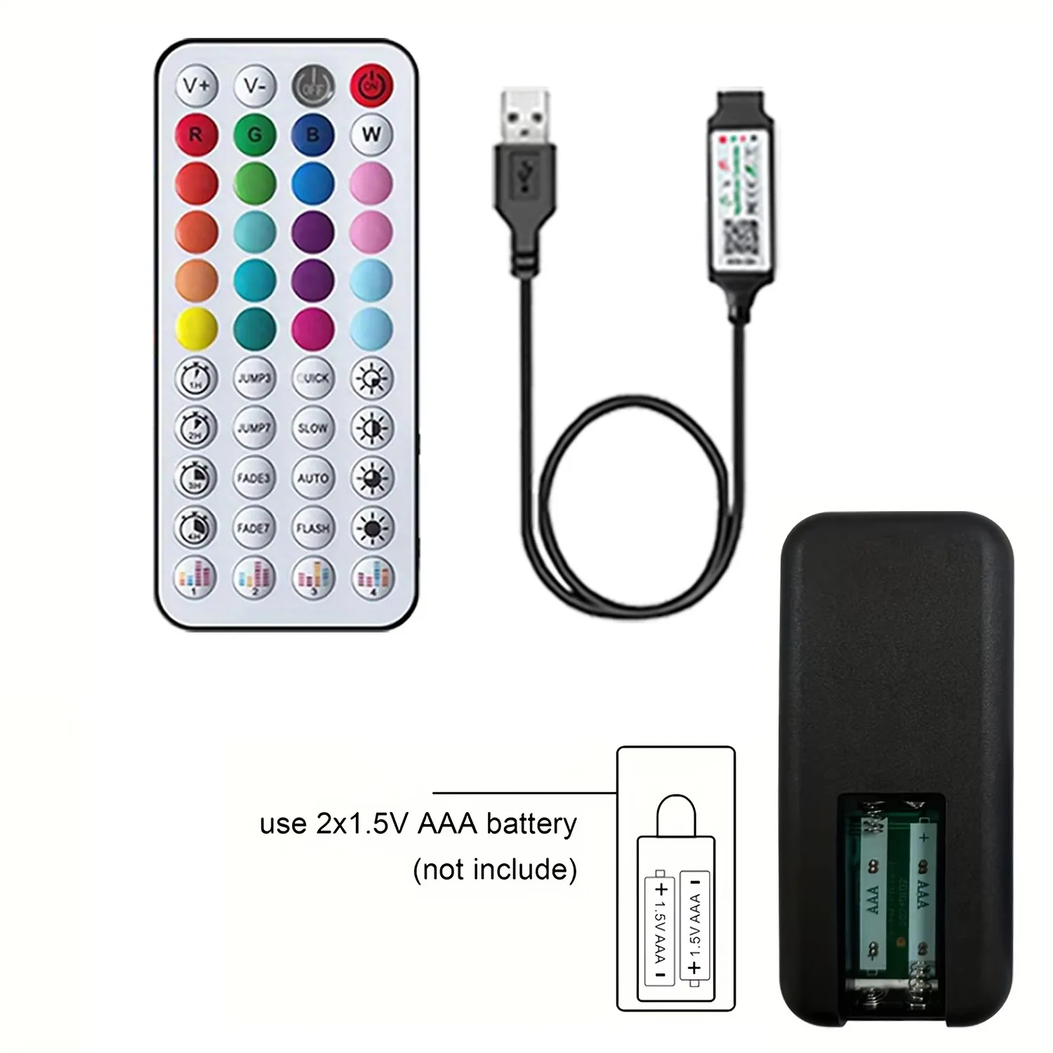 USB 5V Led Strip Controller, Music Sync, APP Control, for 5V RGB Led Strip