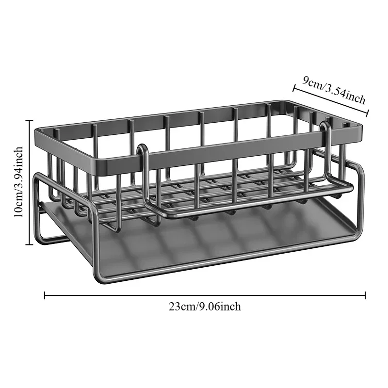 Étagère de cuisine en acier au carbone, étagère de rangement pour chiffon, étagère de Drainage, évier à épices domestique, égouttoir à vaisselle, accessoires de cuisine