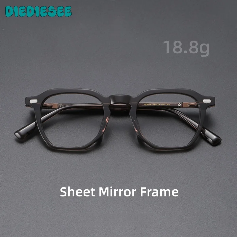 DIEDIESEE High-quality Sheet Metal And Titanium Eyeglass Frame Classic Retro Anti Blue Light Tortoiseshell Eyeglass Frame T23016