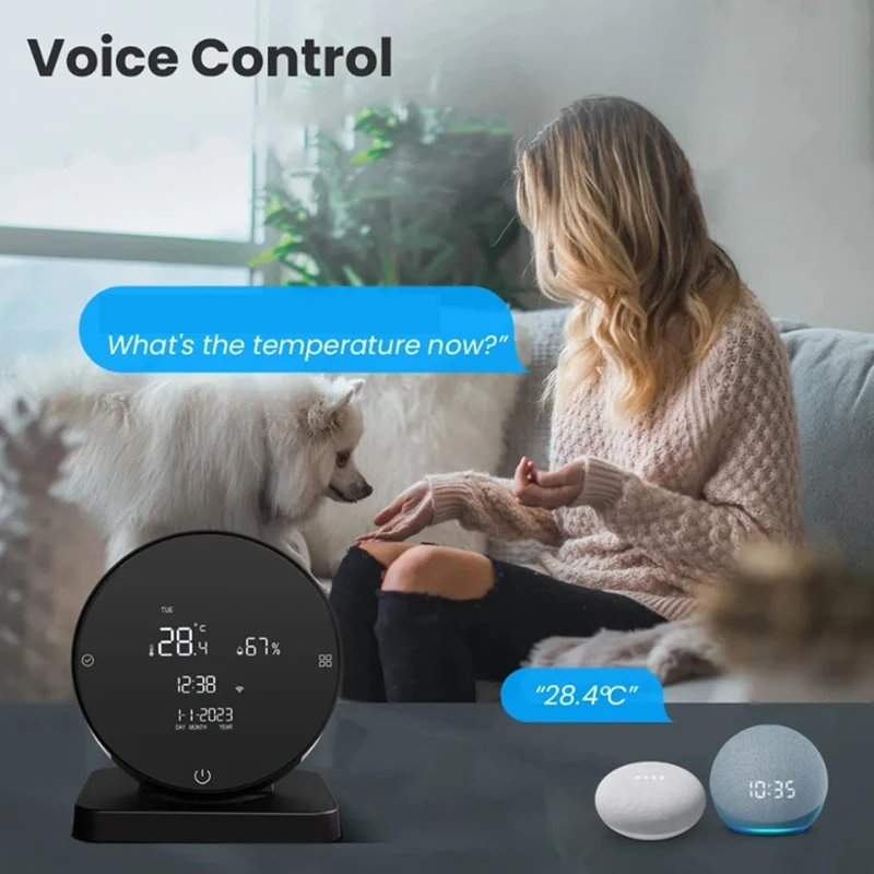 Tuya Wifi Infrared Remote Control, Accurate Display Of Temperature And Humidity, Suitable For Alexa Google Home New