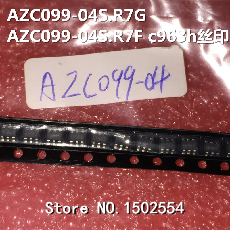 10PCS/LOT AZC099-04S.R7G imprint C96GH SOT23-6 E electrostatic protection transistor  New original  In Stock