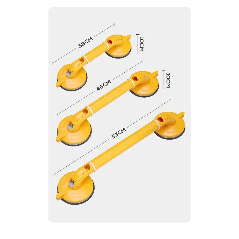 ราวจับแบบถ้วยดูดแรงสำหรับผู้สูงอายุ ติดตั้งโดยไม่ต้องเจาะ ราวจับนิรภัย กันลื่น สำหรับห้องน้ำและห้องส้วม