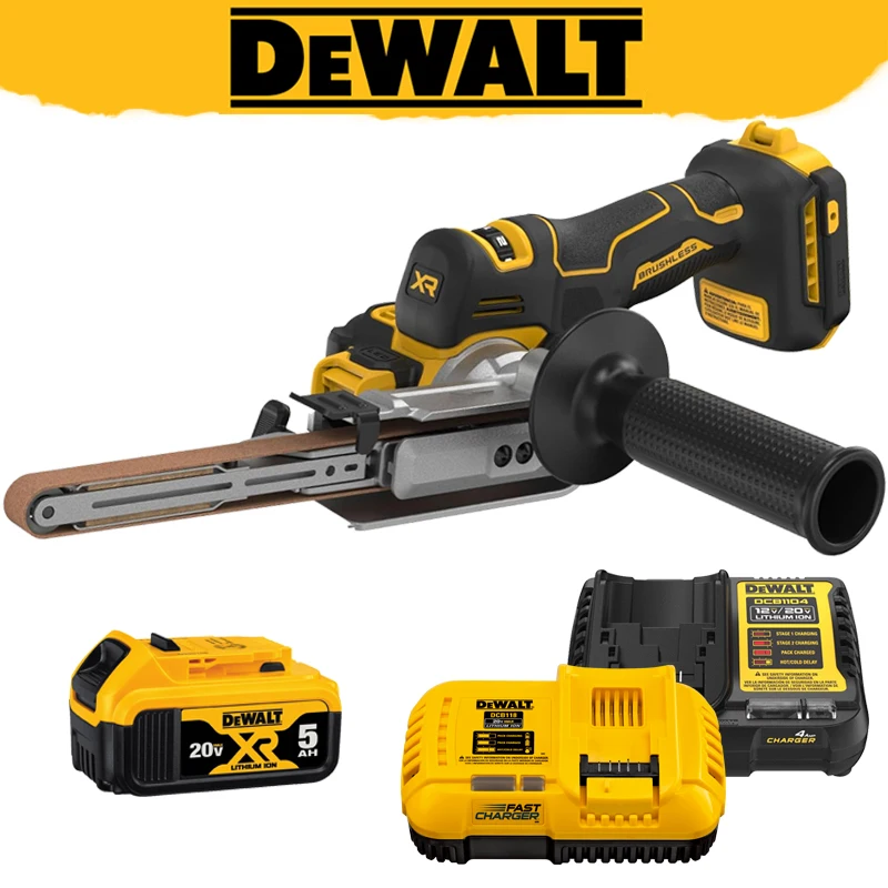 

DEWALT DCM200 20V MAX XTREME Brushless Cordless Bandfile Belt Sander Shifting Multifunctional Power Tools Battery Charger Set