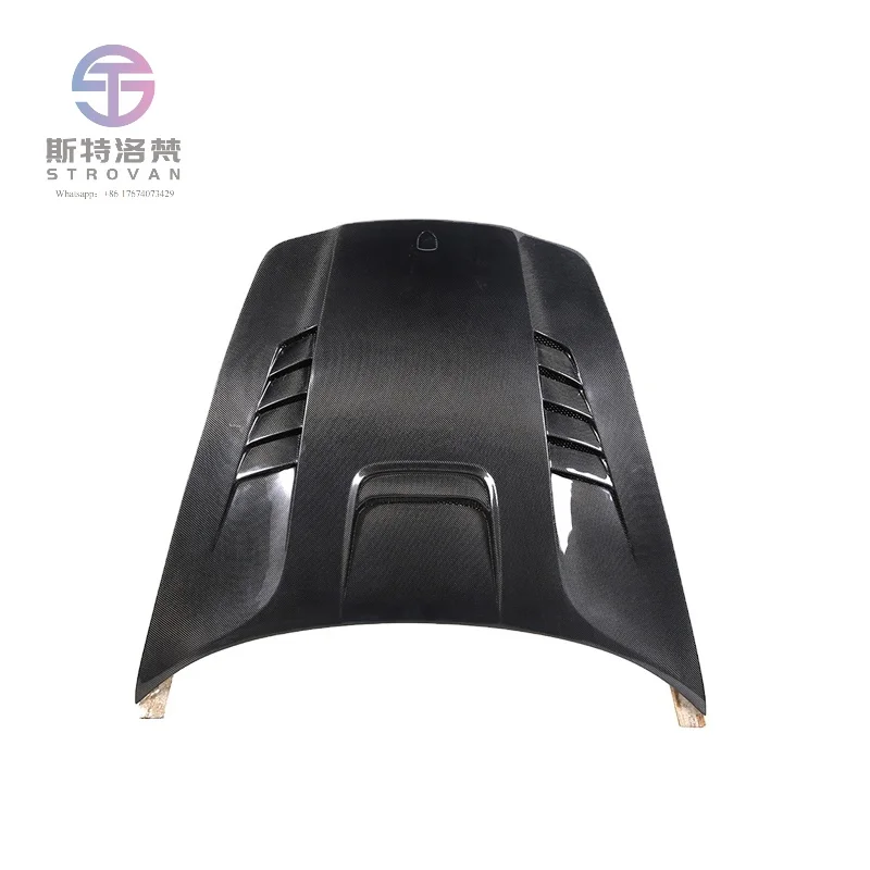 2010-2016 ملحقات أجزاء السيارة غطاء المحرك نمط DMC لبورشه باناميرا 970 غطاء من ألياف الكربون #1