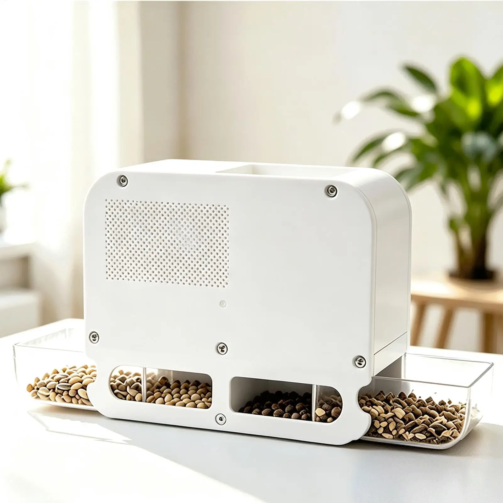 Electric Parrot Grain Separator USB Plug-in Automatic Feed Shell Splitter for Grain Screening Quick Shelling Pet Safe Eating