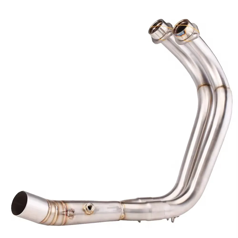 For Yamaha YZFR7 MT07 FZ07 XSR700 Tracer 7 R7 14-24 Motorcycle Exhaust Header Muffler Pipe Escape 51MM Slip-On Connecting Pipe
