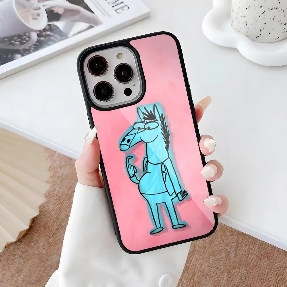 Cartoon B-boJack Horsemans Phone Case for Iphone 16 15 14 13 12 11 Pro Max Mini 8 Plus Se Xr X Xs 2020 PC+TPU Cover