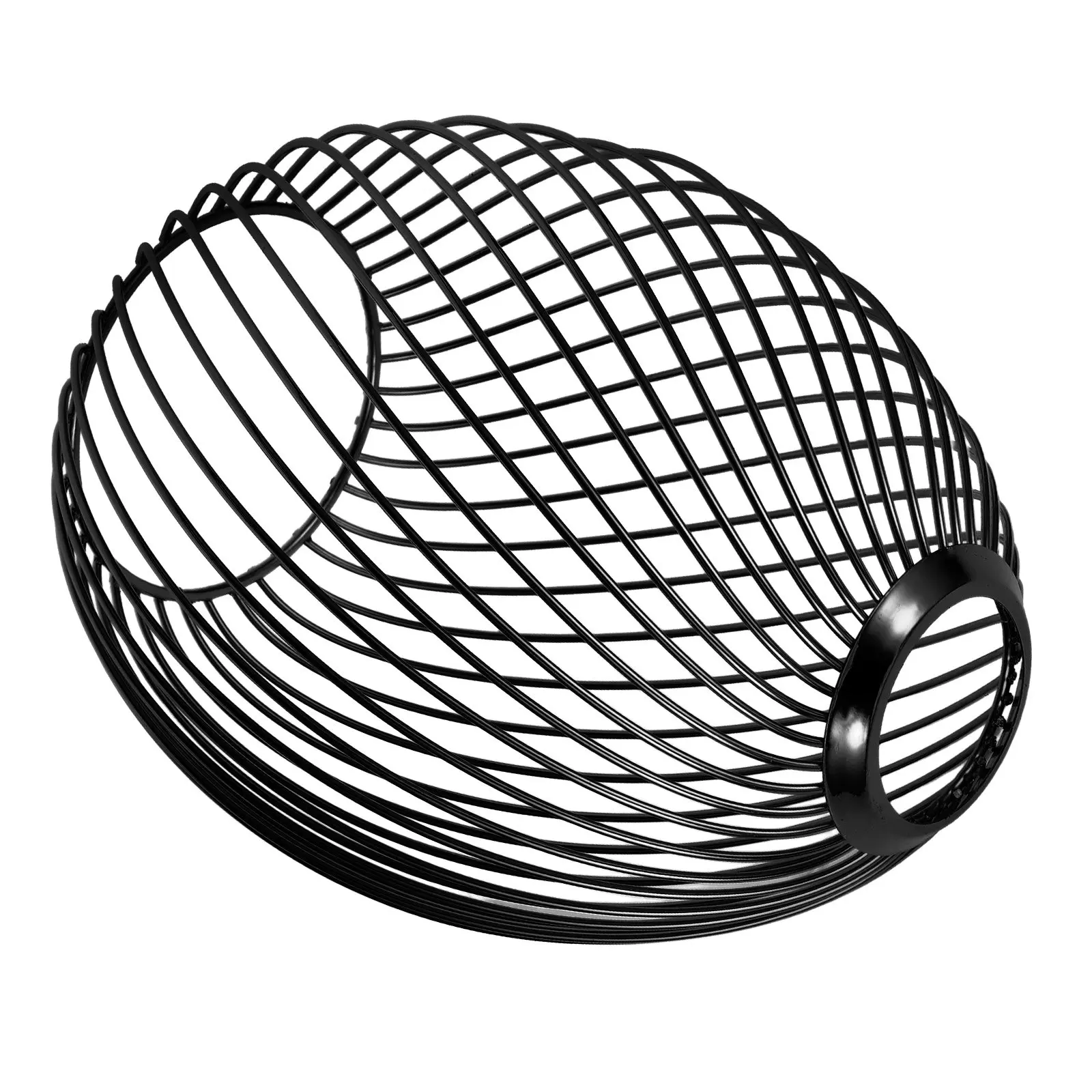 スパイラルパターンメタルペンダントライトシェード、天井ランプ用中空吊り下げランプシェード、装飾用交換ランプシェード