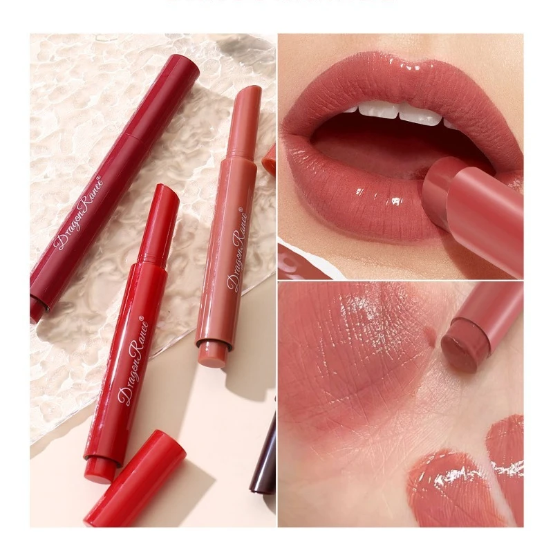 12-Farben-Lippenstift, nacktes Rosa, lichtecht, feuchtigkeitsspendend, wasserfest, verblasst nicht, Lippenstifte für Frauen, Make-up, langanhaltende Lippenkosmetik