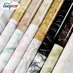 PVC Marble Modern Self Adhesive Wallpaper Kitchen Cabinet Stove Bar Waterproof Oilproof Film Furniture Decorative Wall Stickers